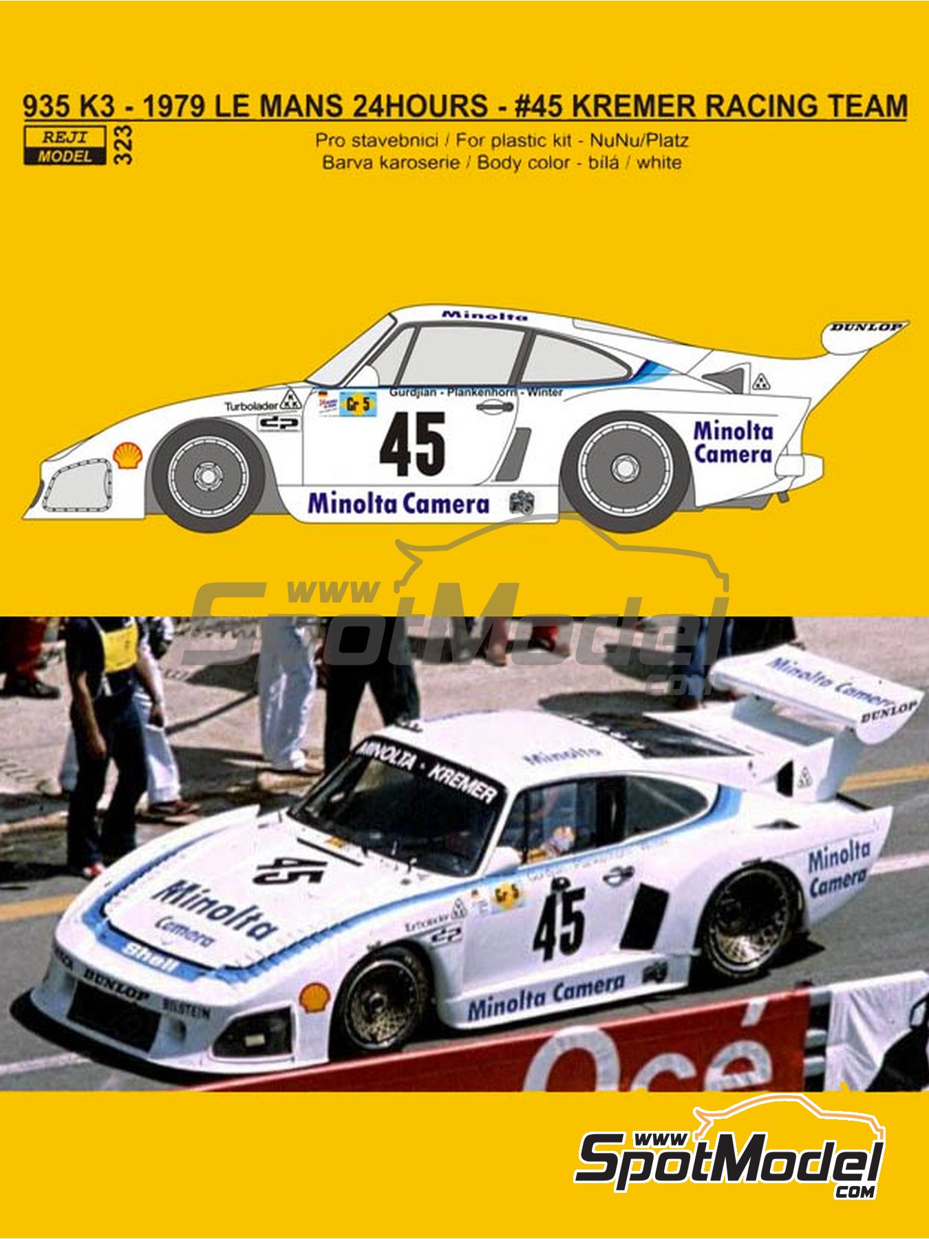 Reji Model REJI-323: Marking / livery 1/24 scale - Porsche Kremer